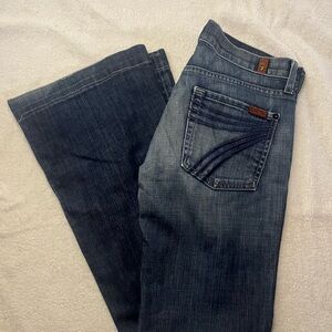 7 For All Mankind Blue Denim Jeans